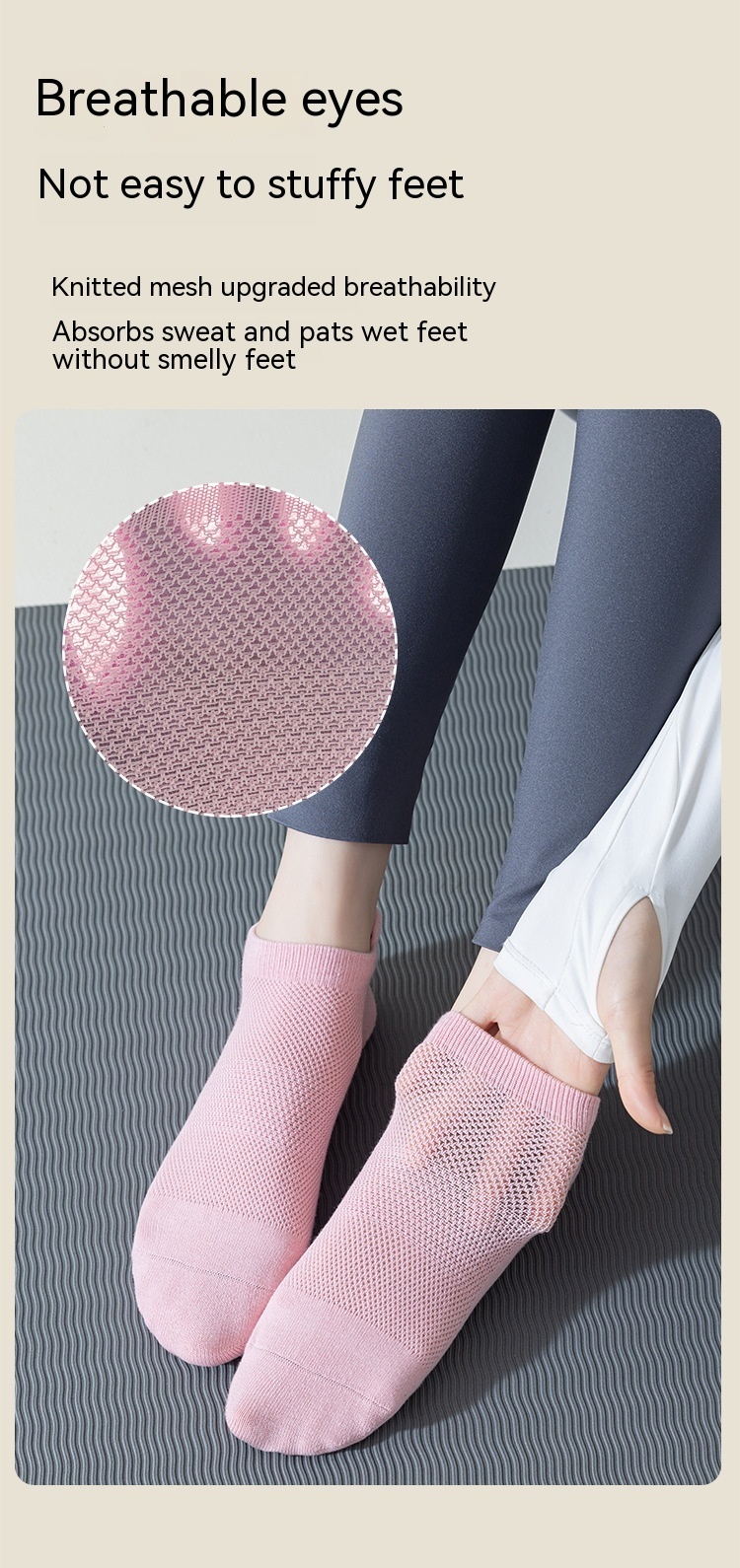 Non-Slip Pilates Socks