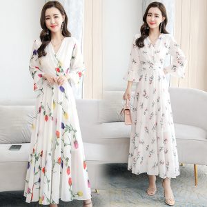 Lexie | Vestido floral de gasa para mujer