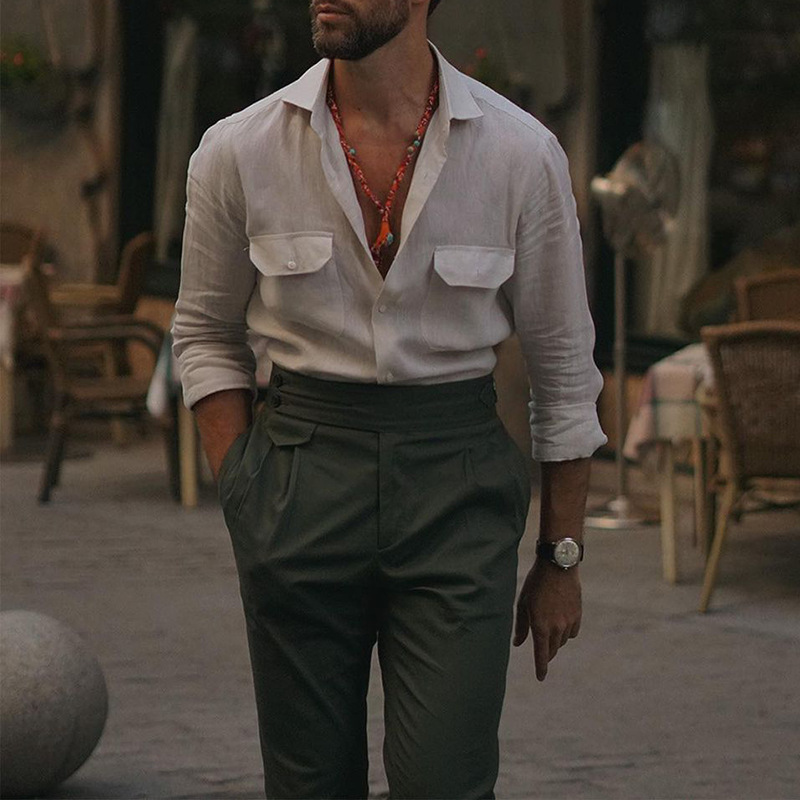 Finn | Camisa de verano de manga larga para hombre