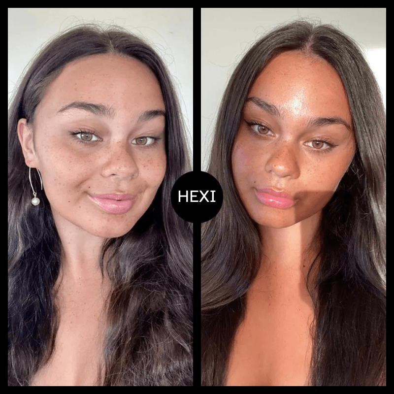 Hexi-beforeandafter Hexi Tanning Drops