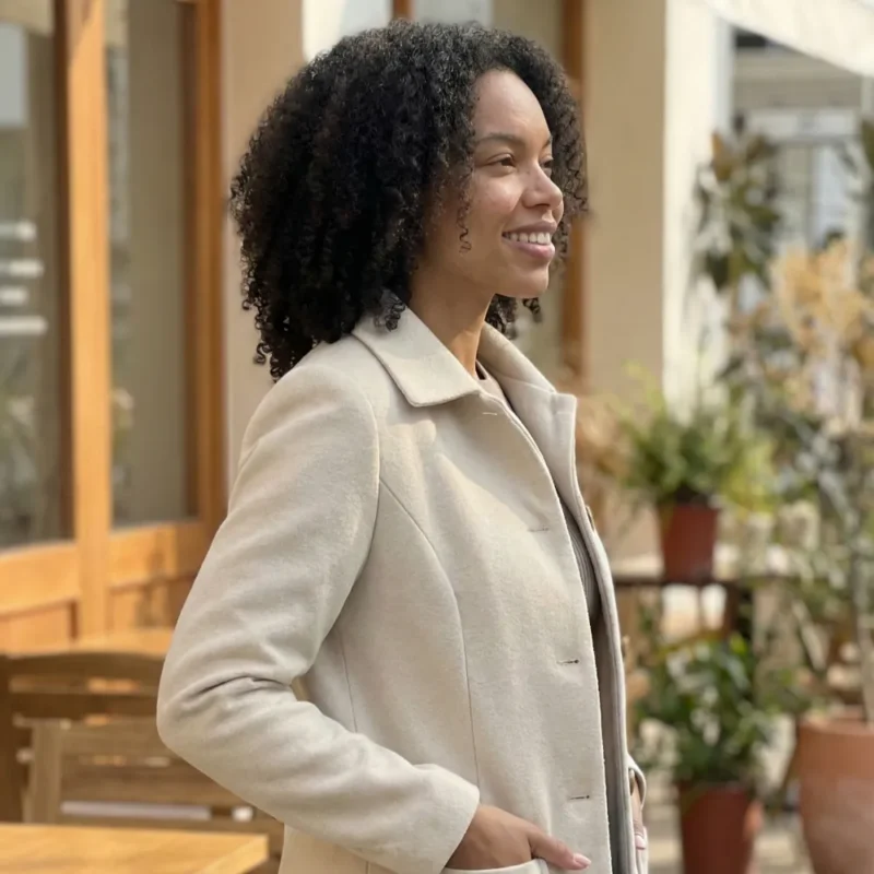 Samira | Cappotto in lana a maniche lunghe