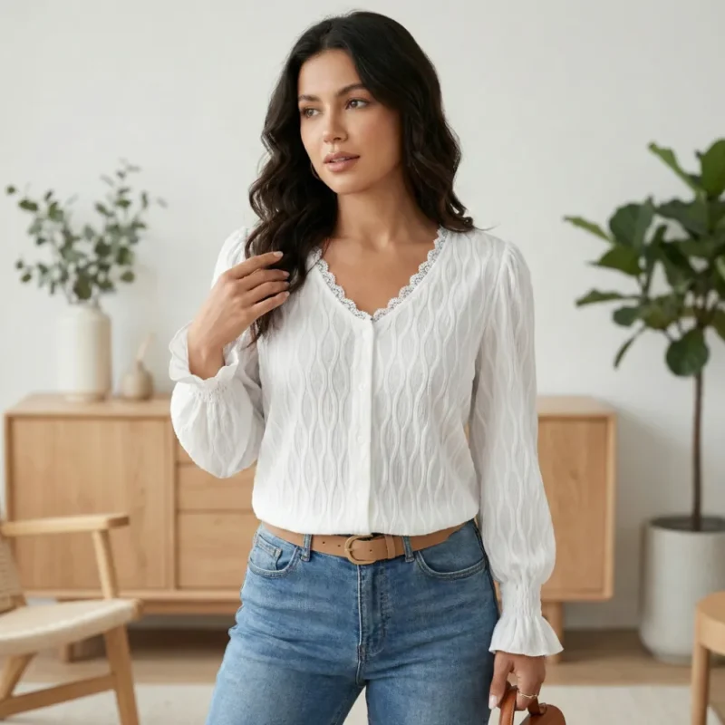 Veronica | Top con cuello en V