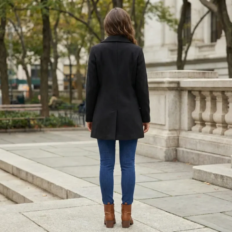 Samira | Cappotto in lana a maniche lunghe